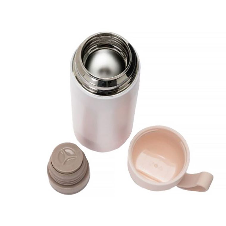 Nuvita, butelka termiczna, uchwyt silikonowy, łososiowy, 400 ml