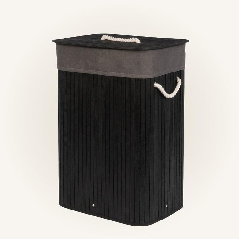 Nuxio, Sade, bambusowy kosz na pranie, 80l