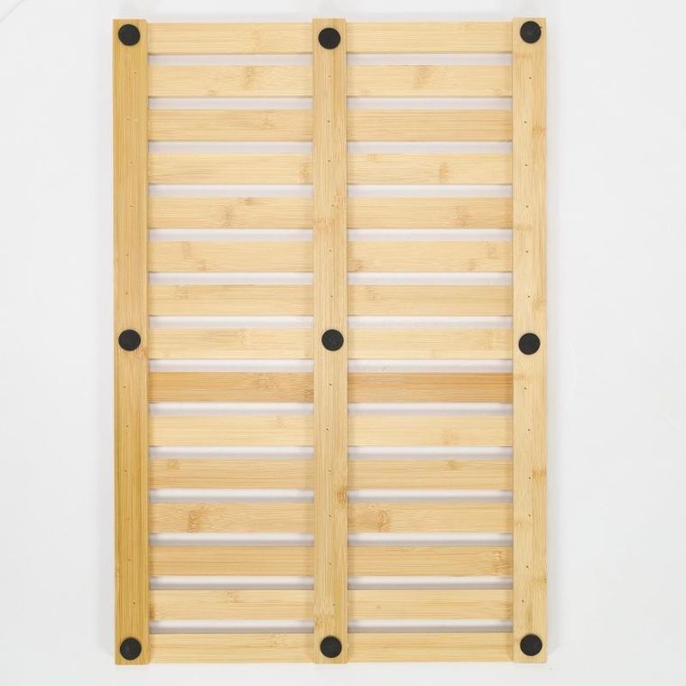 Nuxio, Sanno, podest łazienkowy z bambusa, 60-40 cm