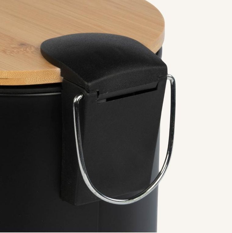 Nuxio, Zetru, kosz łazienkowy z bambusem, 3l