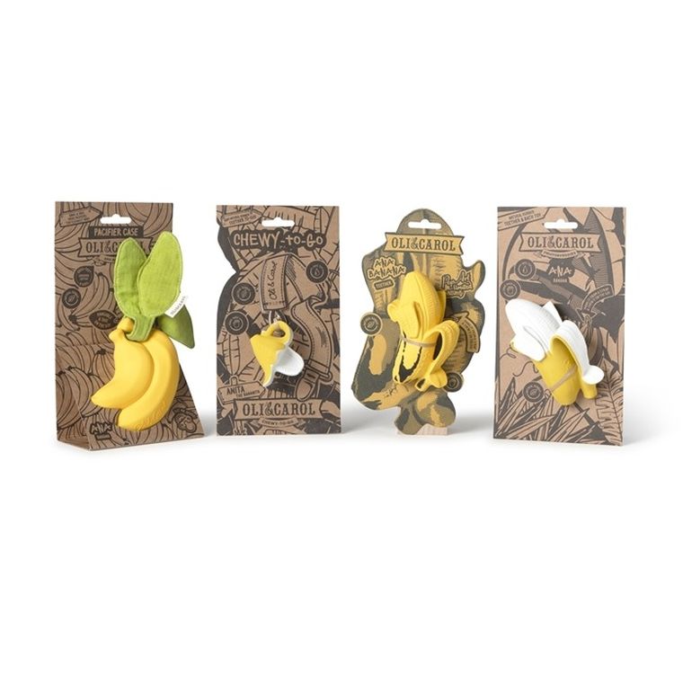 Oli & Carol, etui na smoczek, Banan Ana Banana