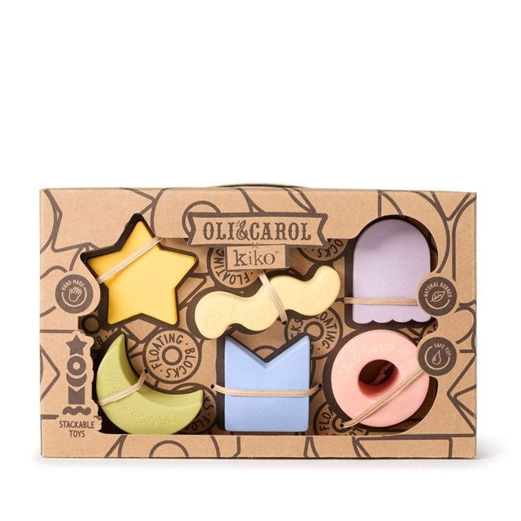 Oli & Carol, geometryczne klocki sensoryczna, Geo, 6 elementów