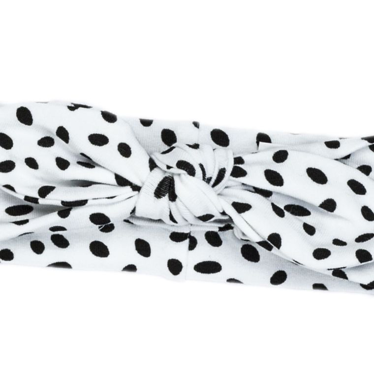 Opaska dziewczęca, biało-czarna, Nicol