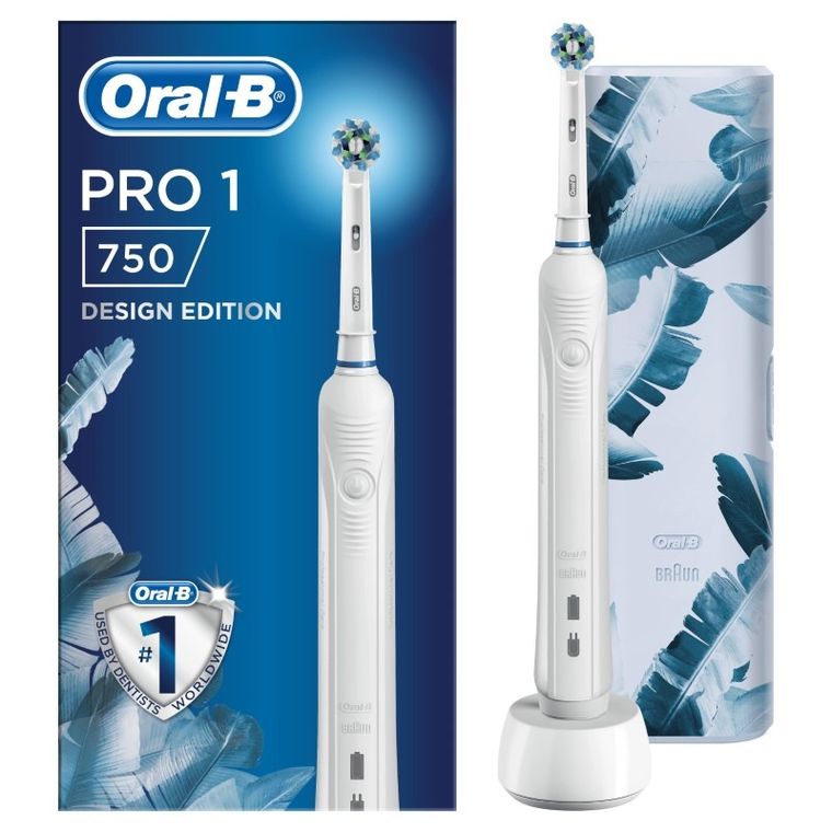 Oral-B, CrossAction Pro 750, elektryczna szczoteczka do zębów, white