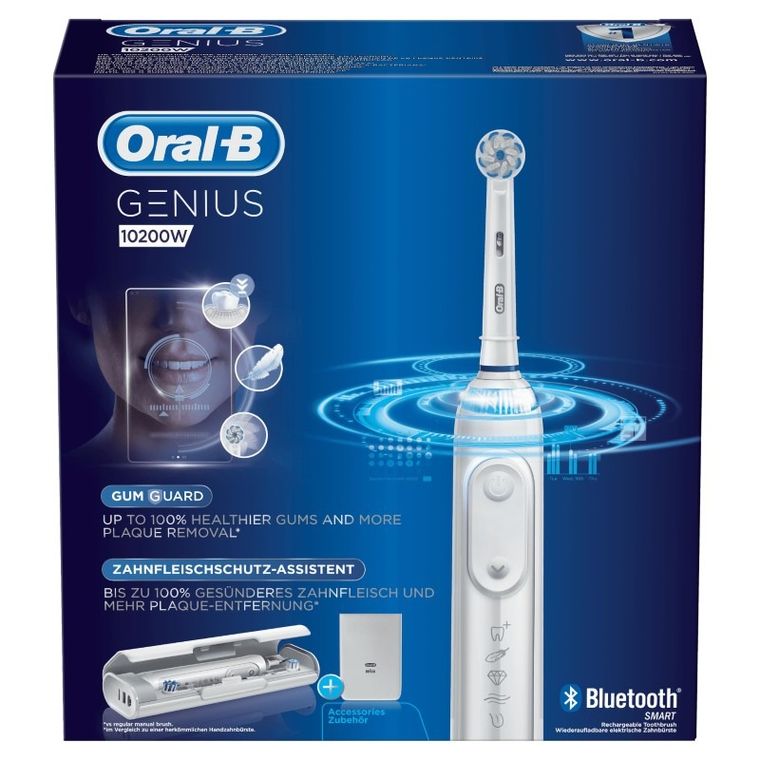Oral-B, Genius, szczoteczka elektryczna, 10200W, biała