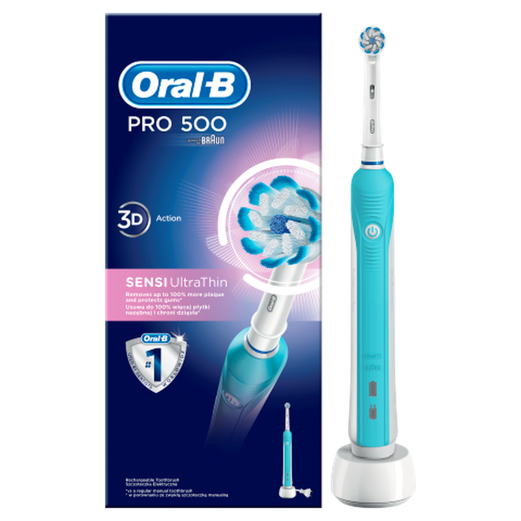 Oral-B, PRO 500 Sensi Ultrathin, szczoteczka elektryczna