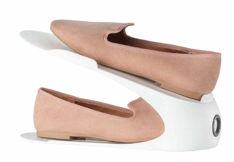 Organizer na buty, biały, 4 szt.