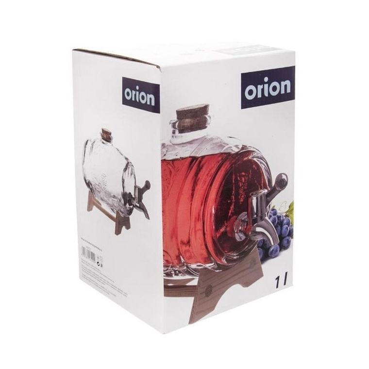 Orion, beczka szklana z kranikiem, 1l