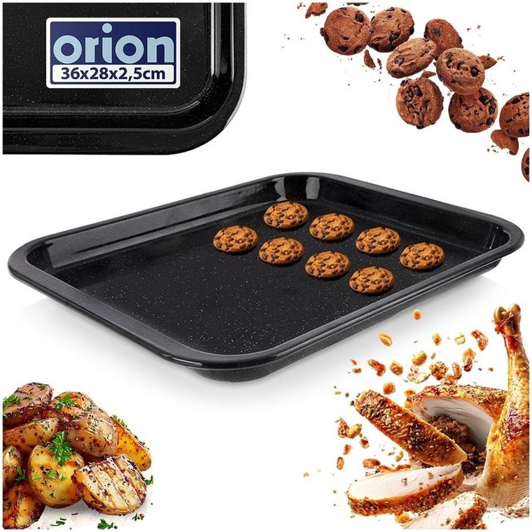 Orion, blacha do pieczenia, emaliowana, prostokątna, 36-28-2,5 cm