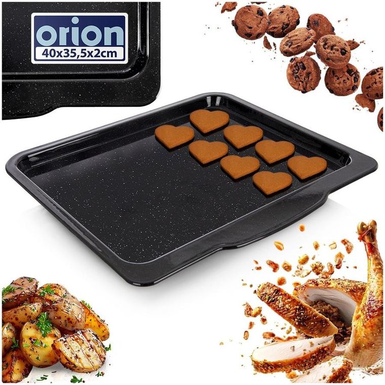 Orion, blacha do pieczenia, emaliowana, prostokątna, 40-35,5-2 cm
