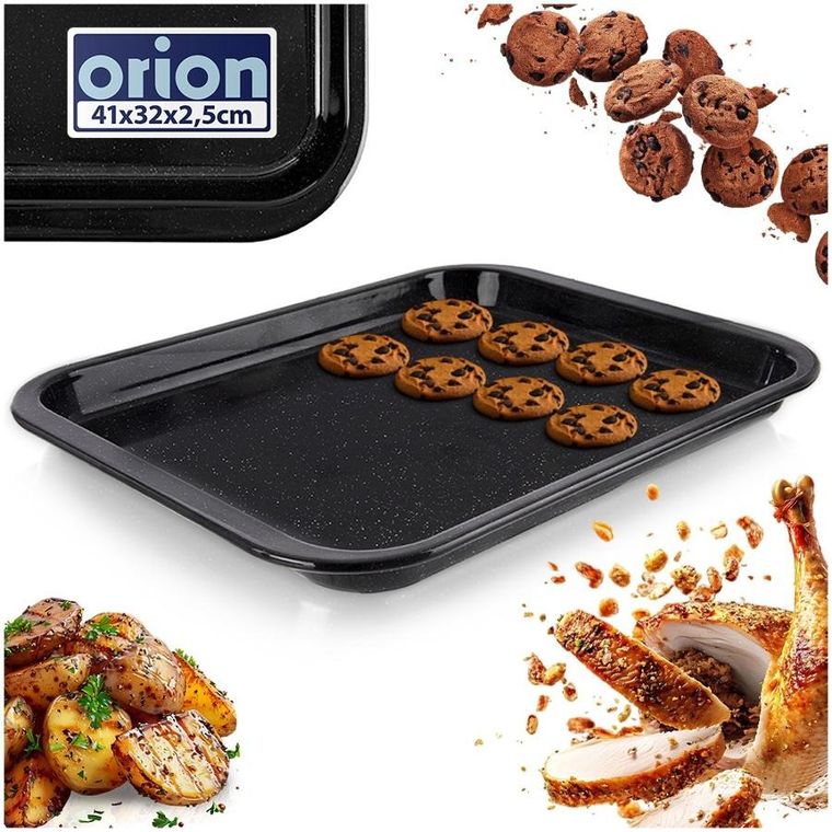 Orion, blacha do pieczenia, emaliowana, prostokątna, 41-32-2,5 cm