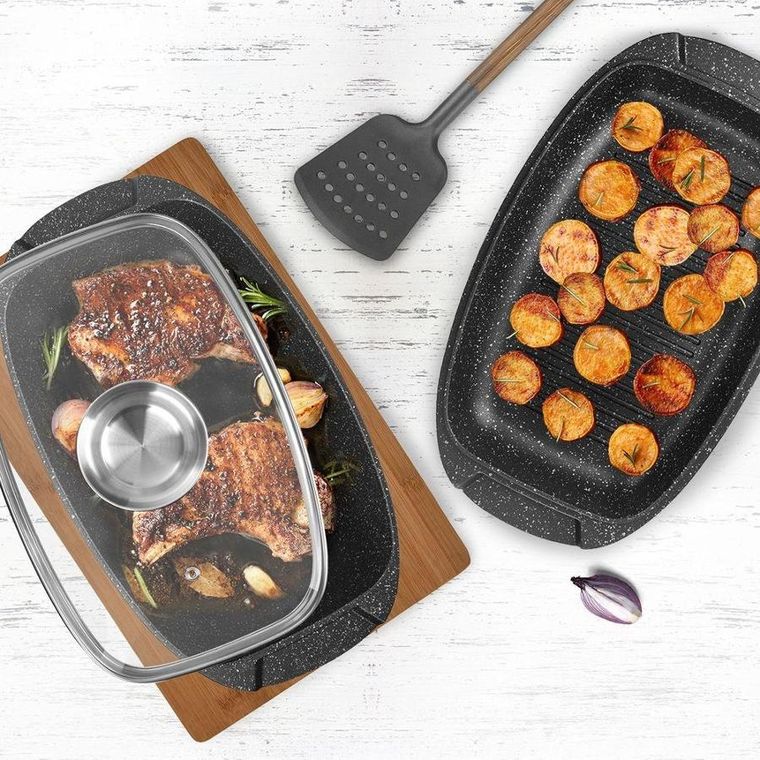 Orion, brytfanna granitowa z pokrywą 3w1, Grande, 5 l