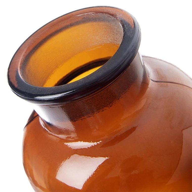 Orion, butelka szklana z korkiem i szeroką szyjką, brązowa, 1l