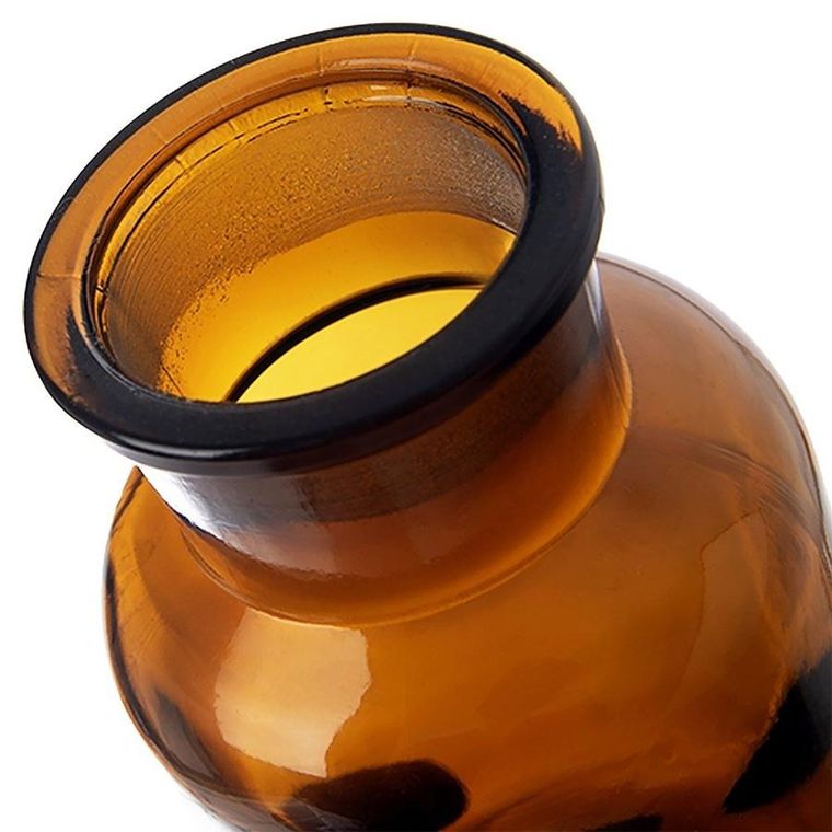 Orion, butelka szklana z korkiem i szeroką szyjką, brązowa, 250 ml