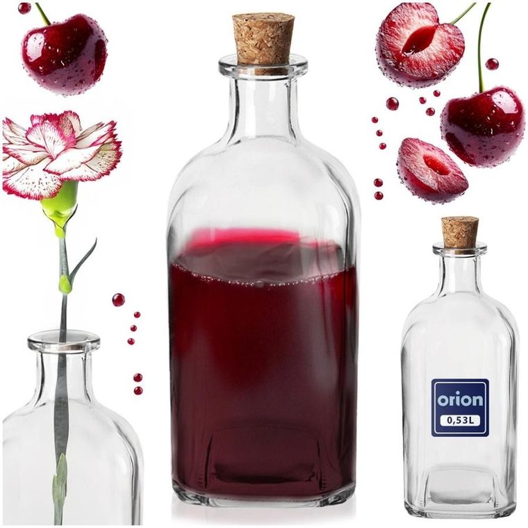 Orion, butelka z korkiem, szklana, 530 ml