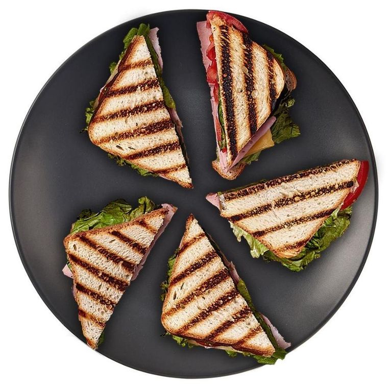 Orion, ceramiczny talerz obiadowy, płytki, czarny, Alfa, 27,5 cm