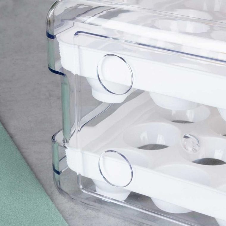 Orion, dwupoziomowy organizer pojemnik do lodówki na 40 jajek 229164