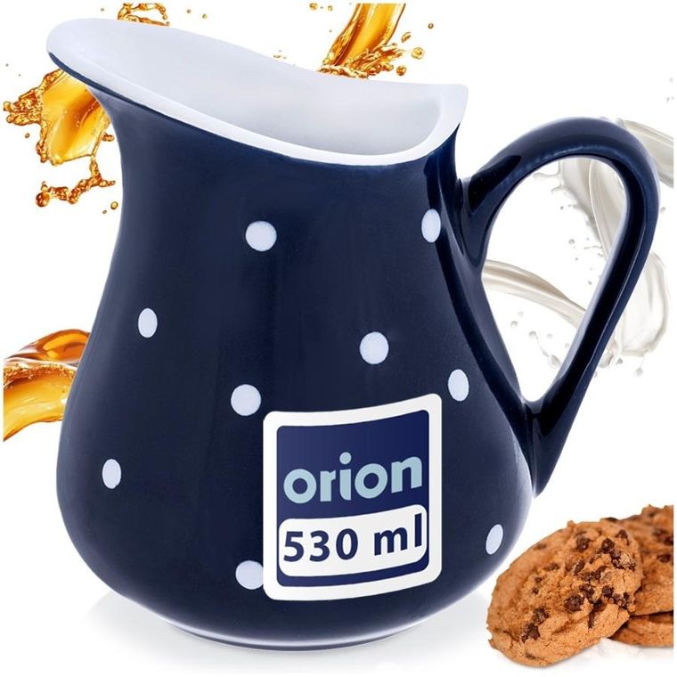 Orion, dzbanek ceramiczny, granatowy, 480 ml