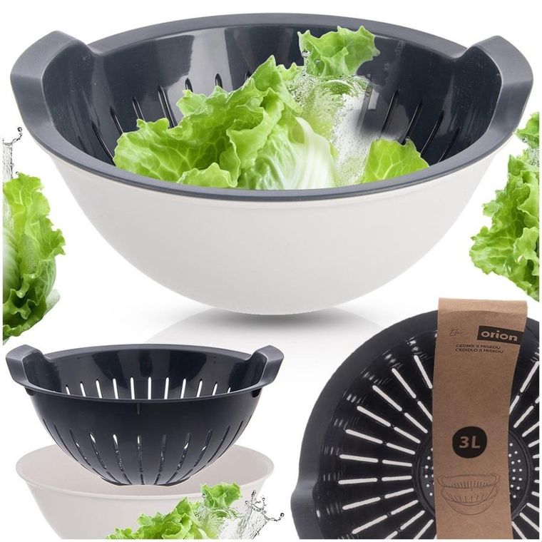 Orion, Ela, cedzak kuchenny z miską, 3l