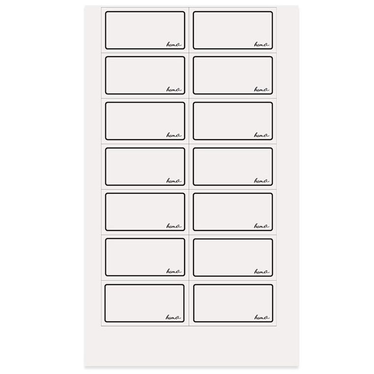 Orion, etykiety samoprzylepne na słoiki, Whiteline, 28 szt.