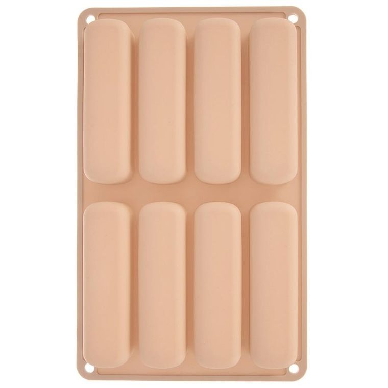 Orion, forma do biszkoptów, silikonowa, beżowa, 28-17-2 cm