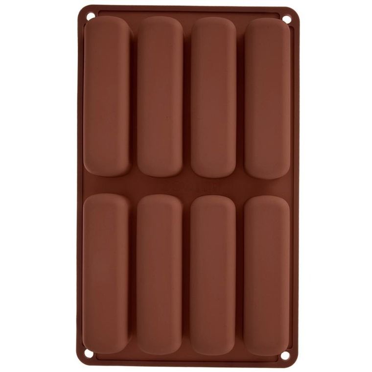 Orion, forma do biszkoptów, silikonowa, brązowa, 28-17-2 cm