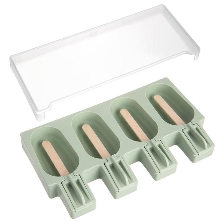 Orion, forma do lodów silikonowa z pokrywką, zielona