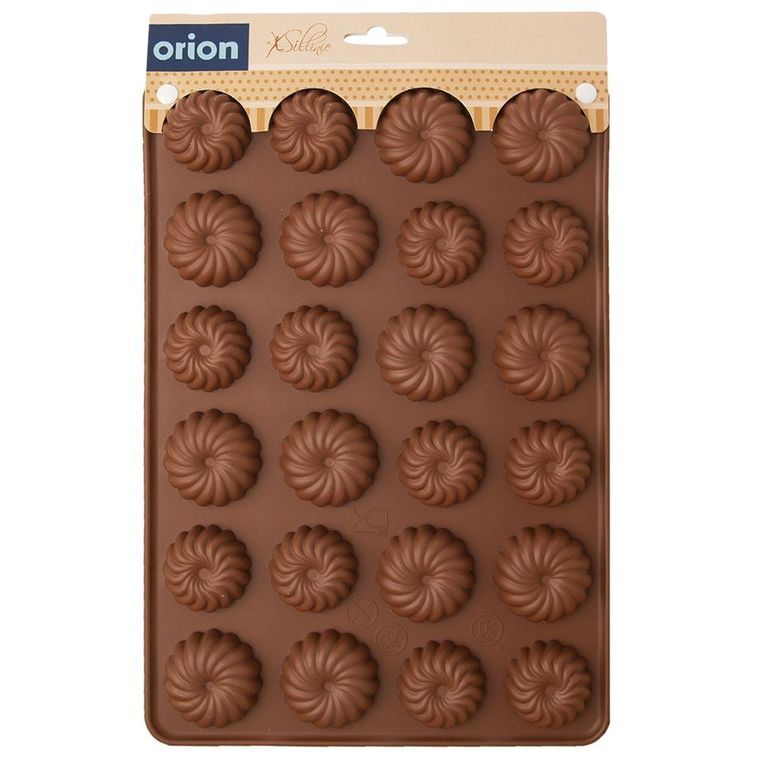 Orion, forma silikonowa do pieczenia ciasteczek kruchych, 24 szt.