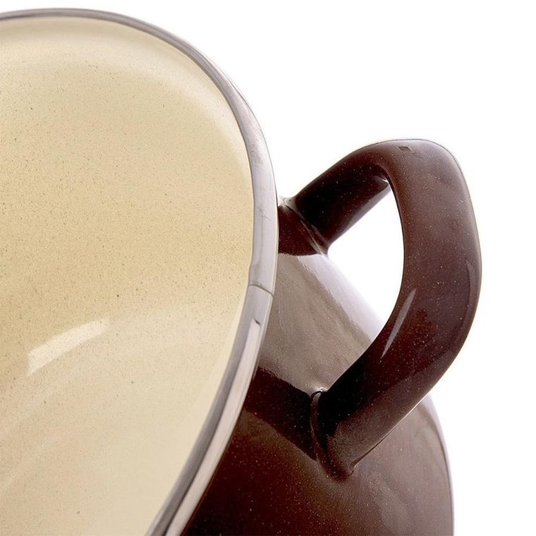 Orion, garnek emaliowany, brown, 24 cm, 4l