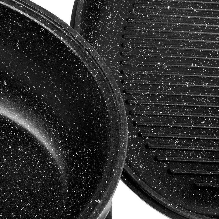 Orion, GRANDE, brytfanna granitowa, owalna, do pieczenia/smażenia, 2w1, 10 l