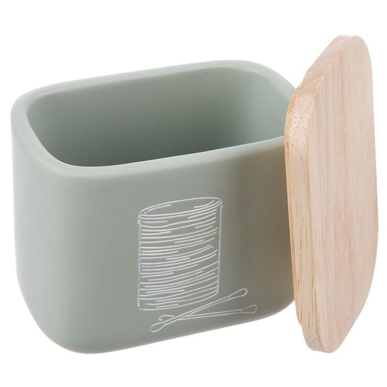 Orion, Greenish, pojemnik na patyczki i płatki kosmetyczne, zielony