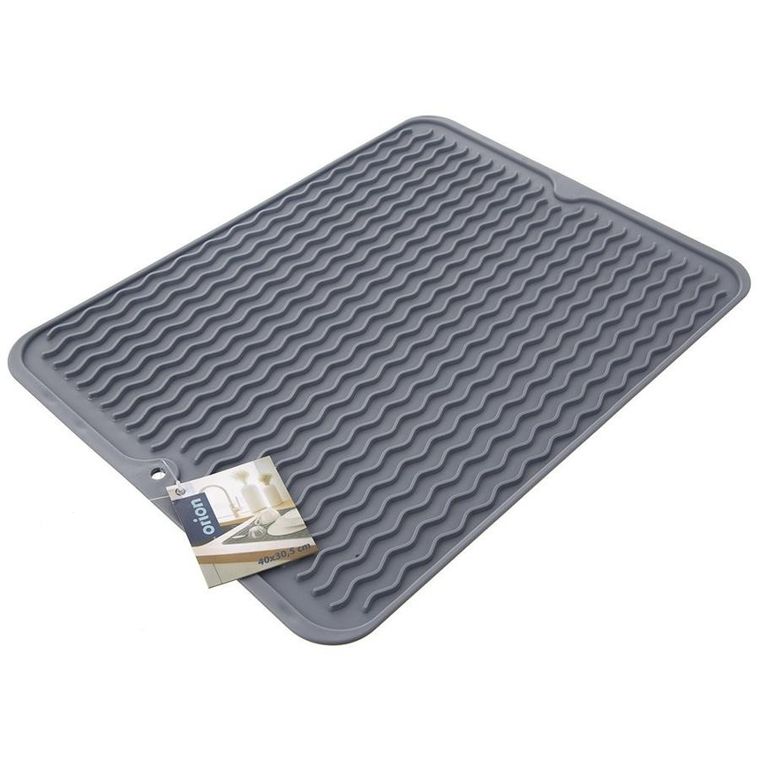 Orion, gumowa mata do suszenia naczyń, szara, 40-30,5 cm