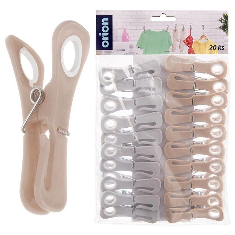 Orion, klamerki na pranie, plastikowe, 20 szt.