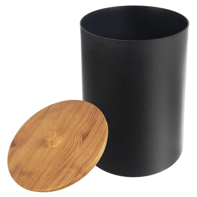 Orion, kosz na śmieci łazienkowy czarny, 7l