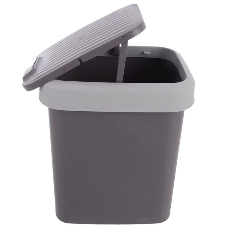 Orion, kosz na śmieci, plastikowy, szary, 12 l