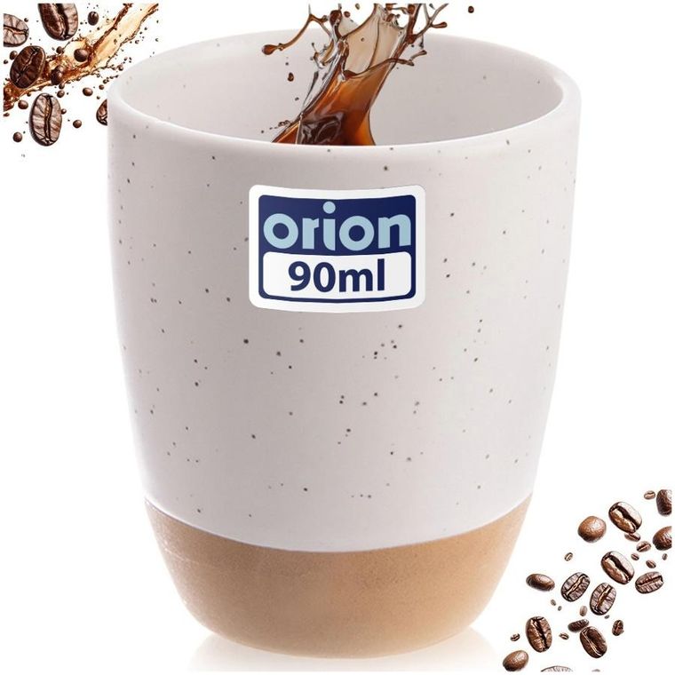 Orion, kubek do espresso, ceramiczny, biały, 90 ml