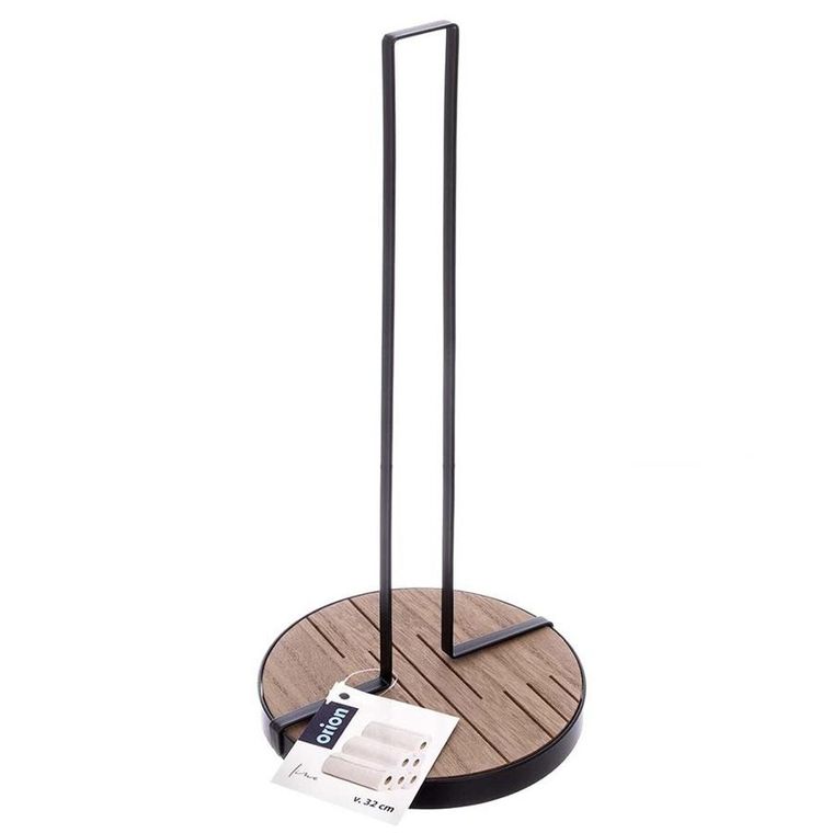 Orion, Line, stojak na ręcznik papierowy, metalowy, czarny, 32,5 cm