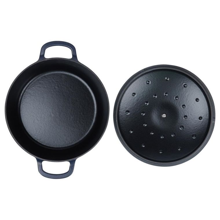 Orion, Litina, garnek z pokrywką, żeliwny, emaliowany, 26 cm, 5,2l