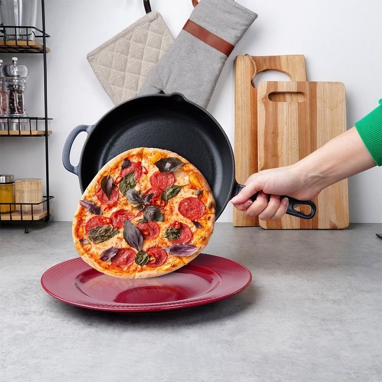 Orion, Litina, patelnia żeliwna emaliowana, 24 cm