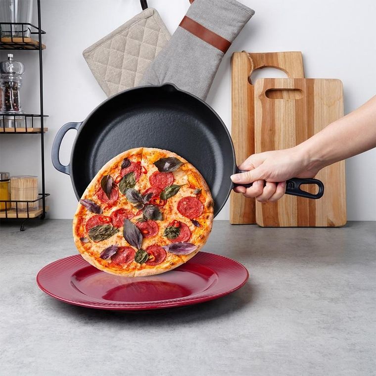 Orion, Litina, patelnia żeliwna emaliowana, 26 cm