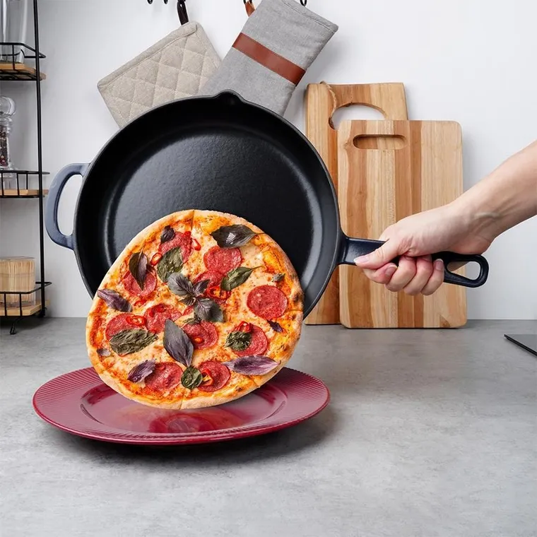 Orion, Litina, patelnia żeliwna emaliowana, 28 cm