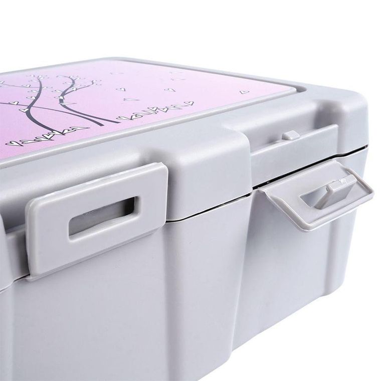 Orion, lunchbox z przegrodą i sztućcami, serce, 1 l