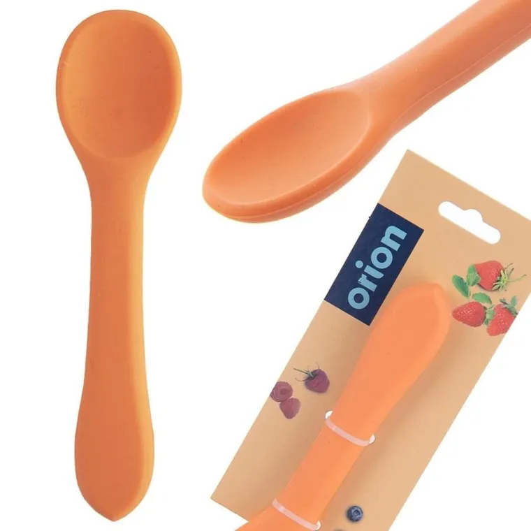 Orion, łyżeczka dziecięca, silikonowa, 14 cm