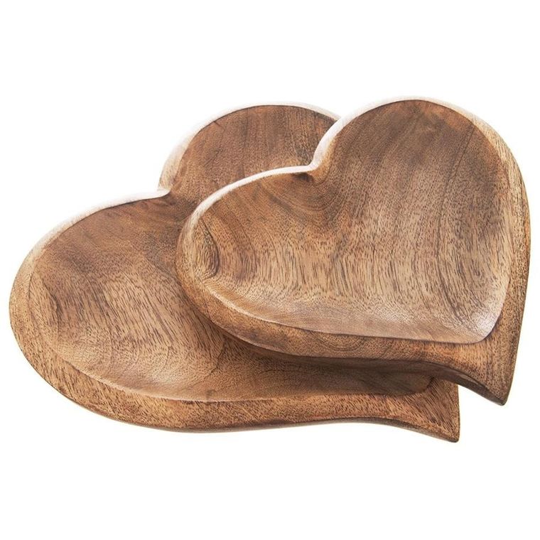 Orion, Mango, drewniany talerz na przekąski, 25-25 cm