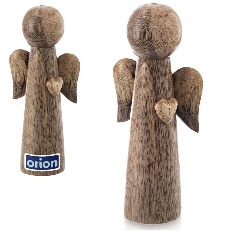 Orion, Mango, figurka świąteczna, drewniana, anioł, 21 cm