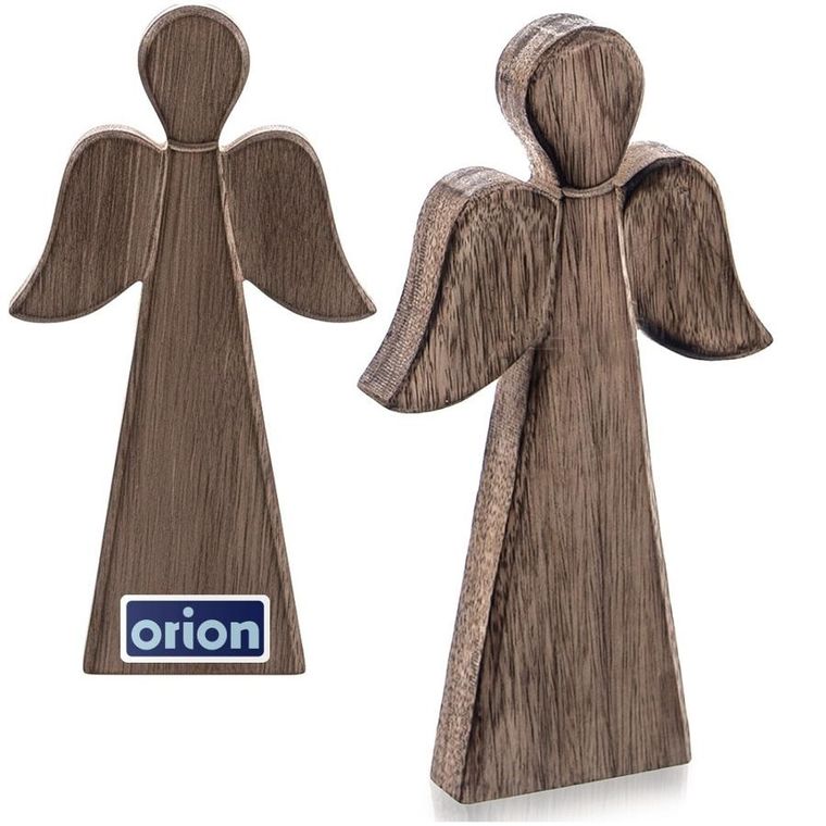 Orion, Mango, figurka świąteczna, drewniana, anioł, 24 cm