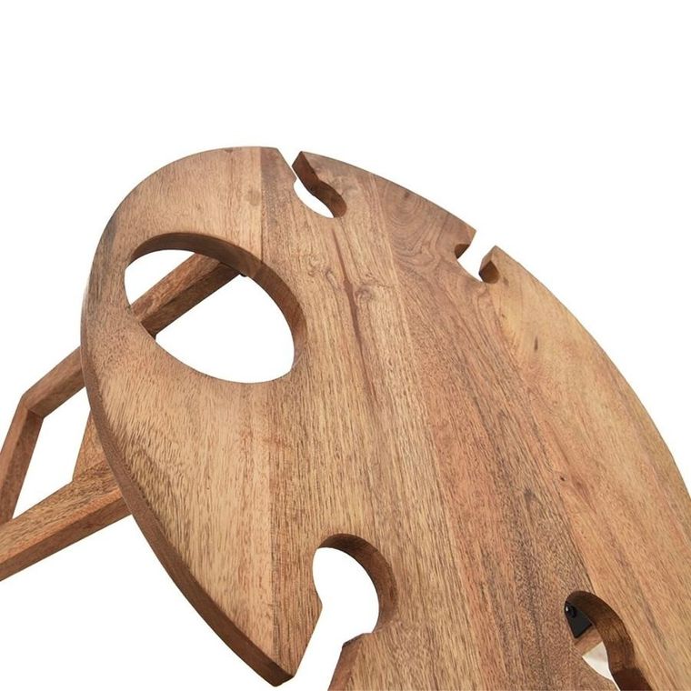 Orion, Mango, stolik piknikowy na wino, drewniany, składany, 39,5-24,5 cm