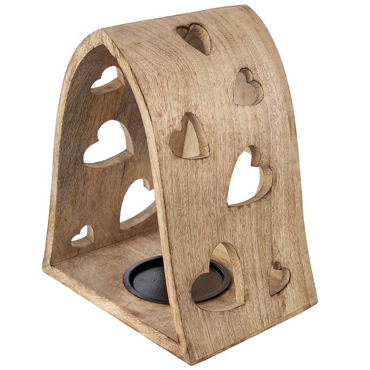 Orion, Mango, świecznik, serca, 21-14,5-23,5 cm