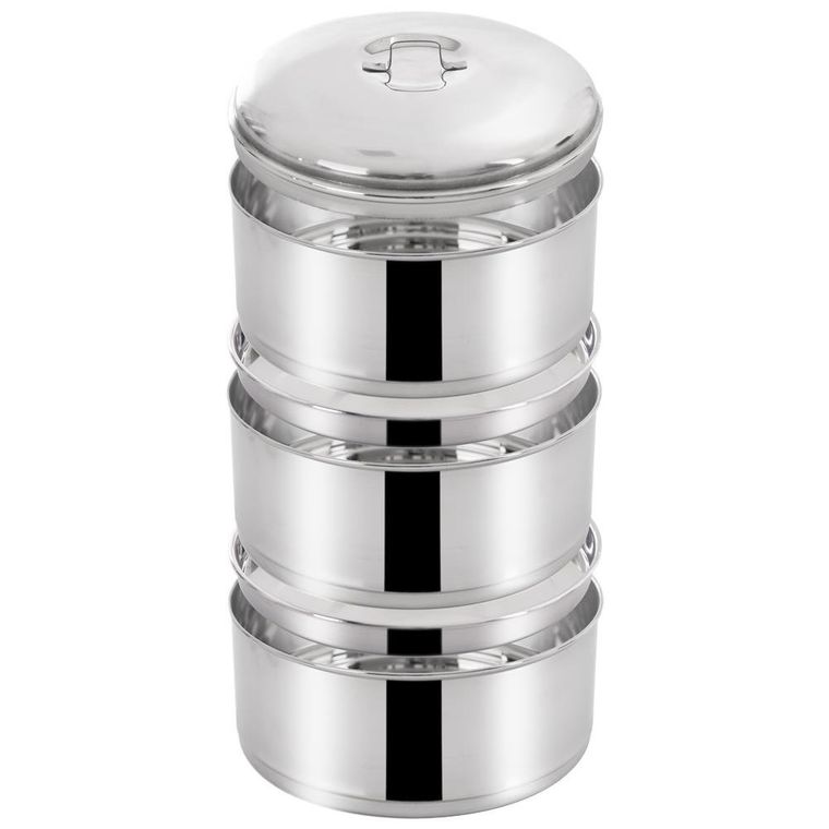 Orion, menażka obiadowa 3-poziomowa, stalowa, 3-1,3l