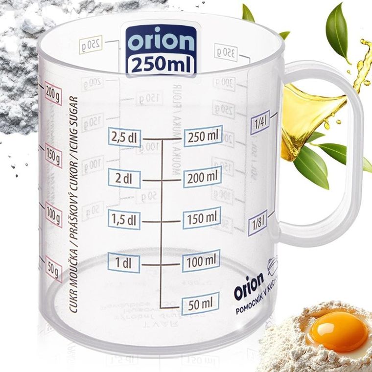 Orion, miarka kuchenna, szklana, kubek, 250 ml